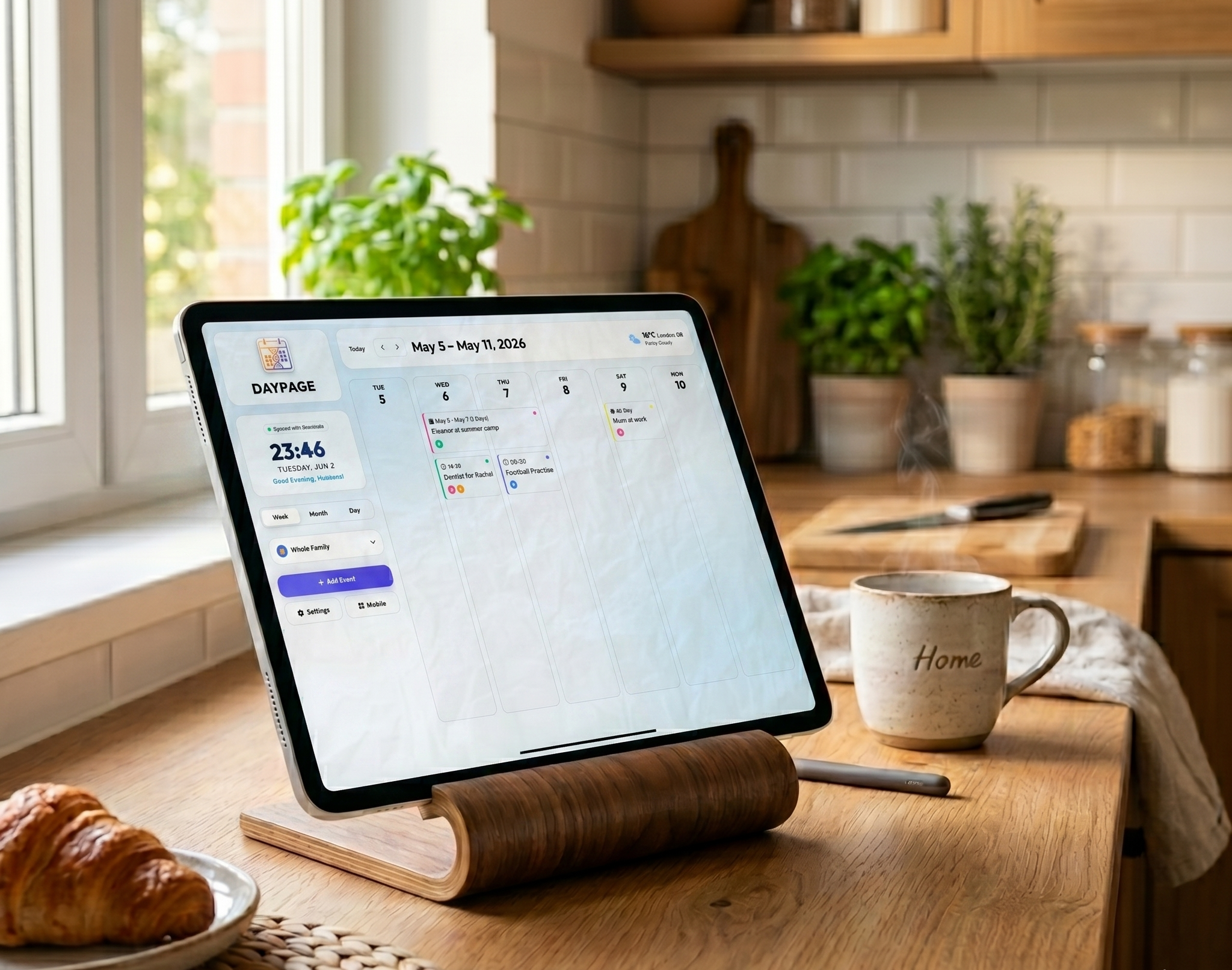 DAYPAGE kitchen counter setup